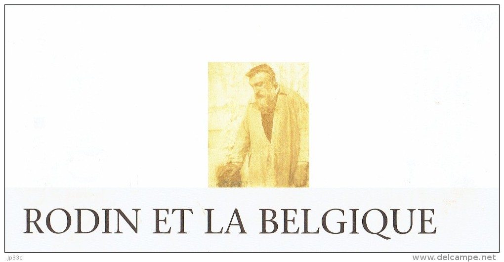 Ancien Dépliant Sur L´exposition Rodin Et La Belgique, Palais Des Beaux-Arts, Charleroi (1997) - Tourism Brochures