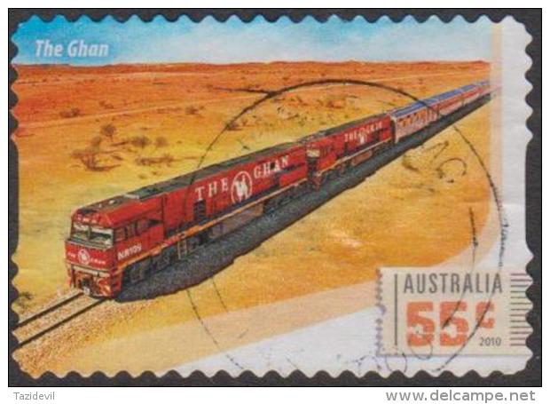 AUSTRALIA - DIE-CUT- USED 2010 55c Australian Railway Journies - The Ghan - Usati