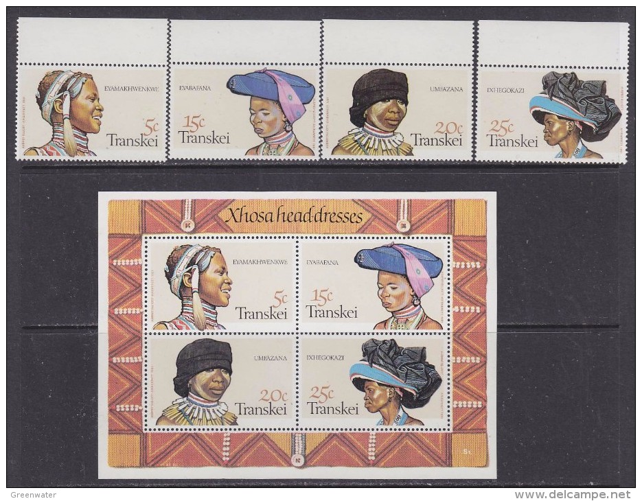 Transkei 1981 Headdresses 4v + M/s ** Mnh (32155) - Transkei