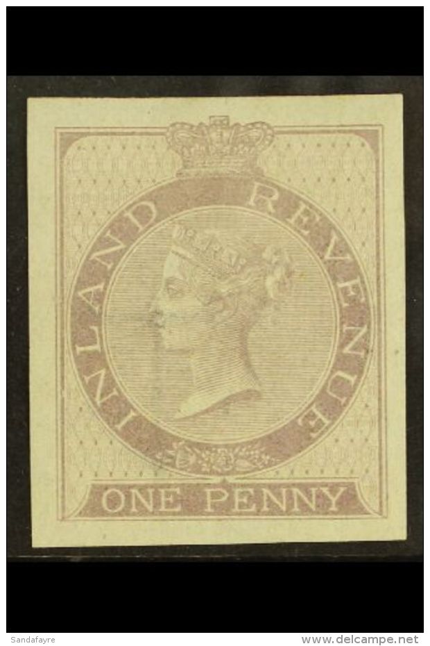 POSTAL FISCAL 1860-7 1d Lilac, Wmk Anchor 18mm, Imperforate IMPRIMATUR, As SG F15, Fine Mint. For More Images,... - Other & Unclassified