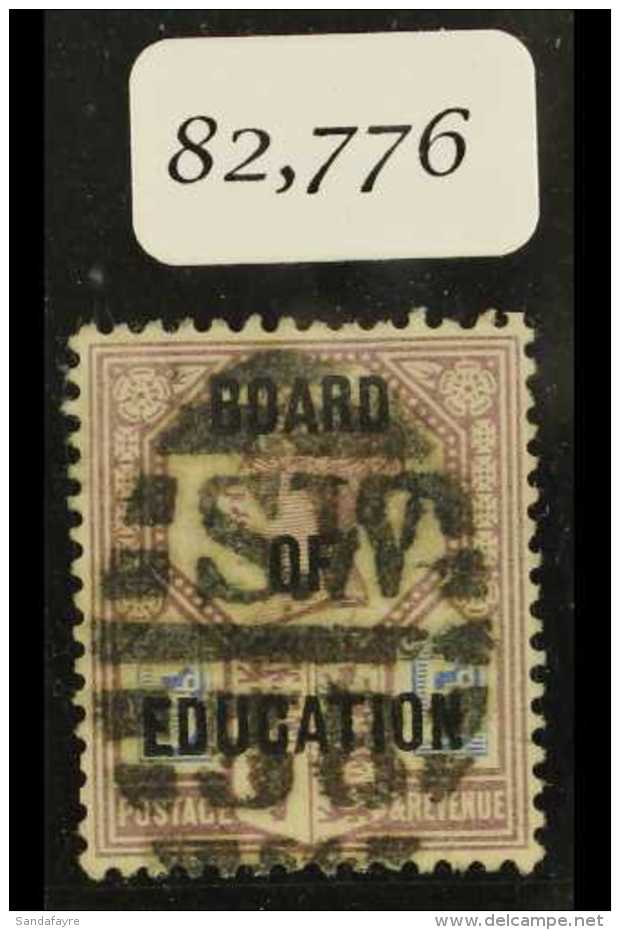 OFFICIALS BOARD OF EDUCATION - 1902 5d Dull Purple And Blue Overprinted, SG O81, Very Fine Used With London SW 58... - Other & Unclassified