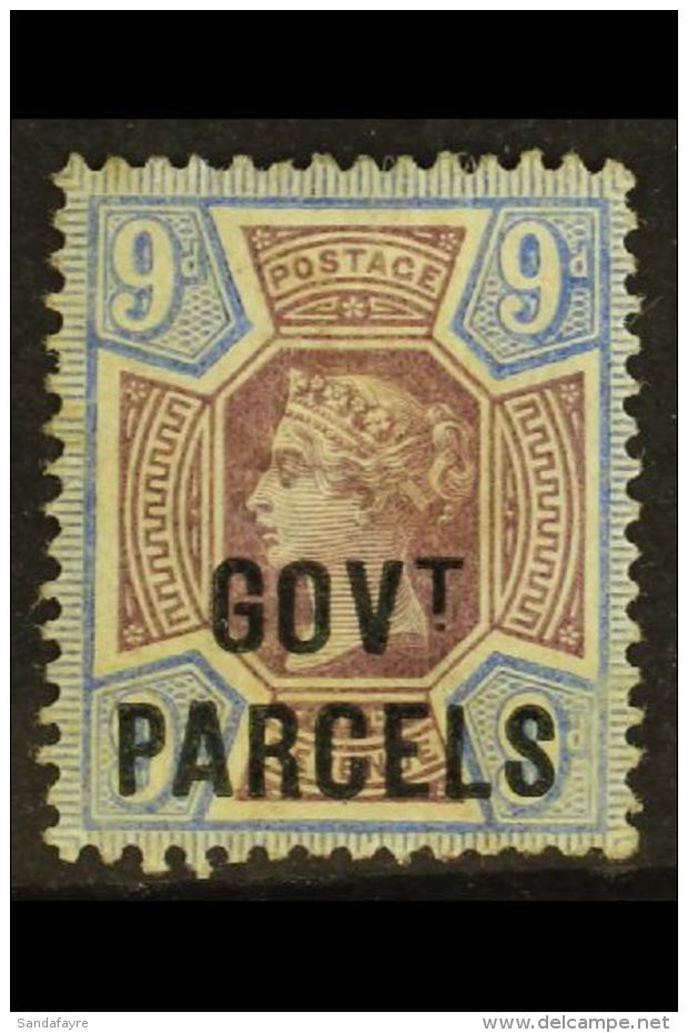 OFFICIAL GOVT PARCELS 1887-90 9d Dull Purple And Blue, SG O67, Mint. For More Images, Please Visit... - Other & Unclassified
