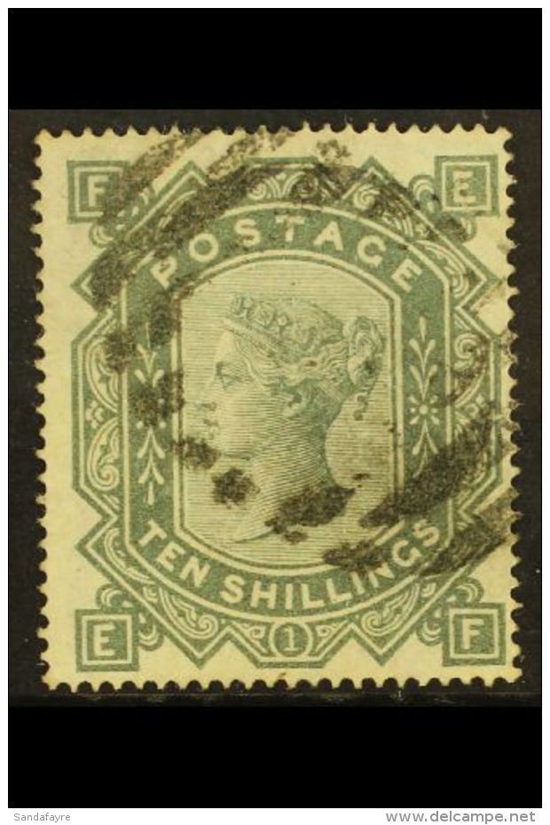 1867 10s Greenish Grey, Wmk Maltese Cross, SG 128, Very Fine Used. Lovely Stamp With Neat Cancel And Strong Even... - Other & Unclassified