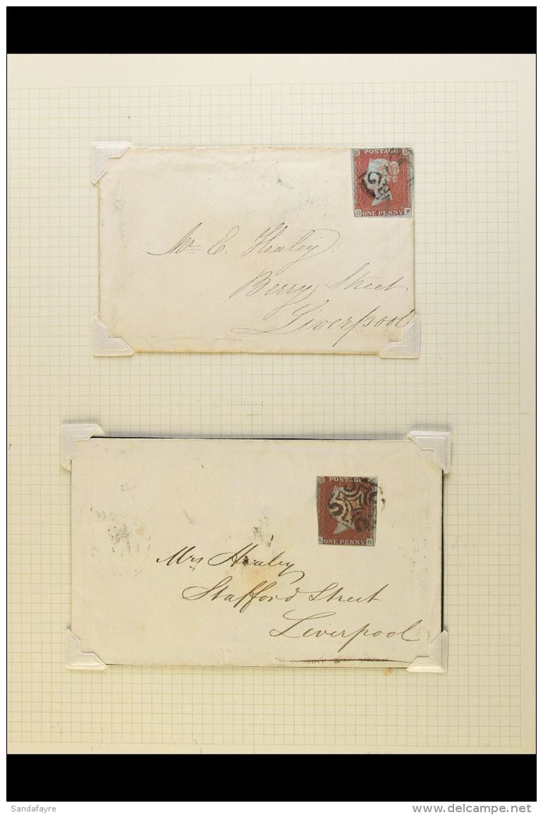 1841-1890 COVERS COLLECTION Includes 1841 1d Red Imperfs (x3), 1856-58 1d (x2), 1856 Wrapper To France Bearing 4d... - Other & Unclassified