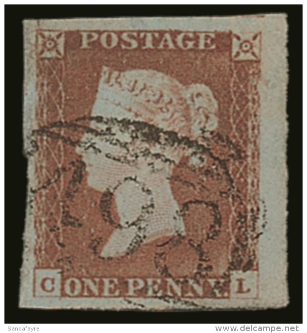 1841 1d Red- Brown 'CL', SG 8, SUPERB Used With 4 Large To Huge Margins &amp; Lightly- Struck Numeral Pmk. A... - Other & Unclassified