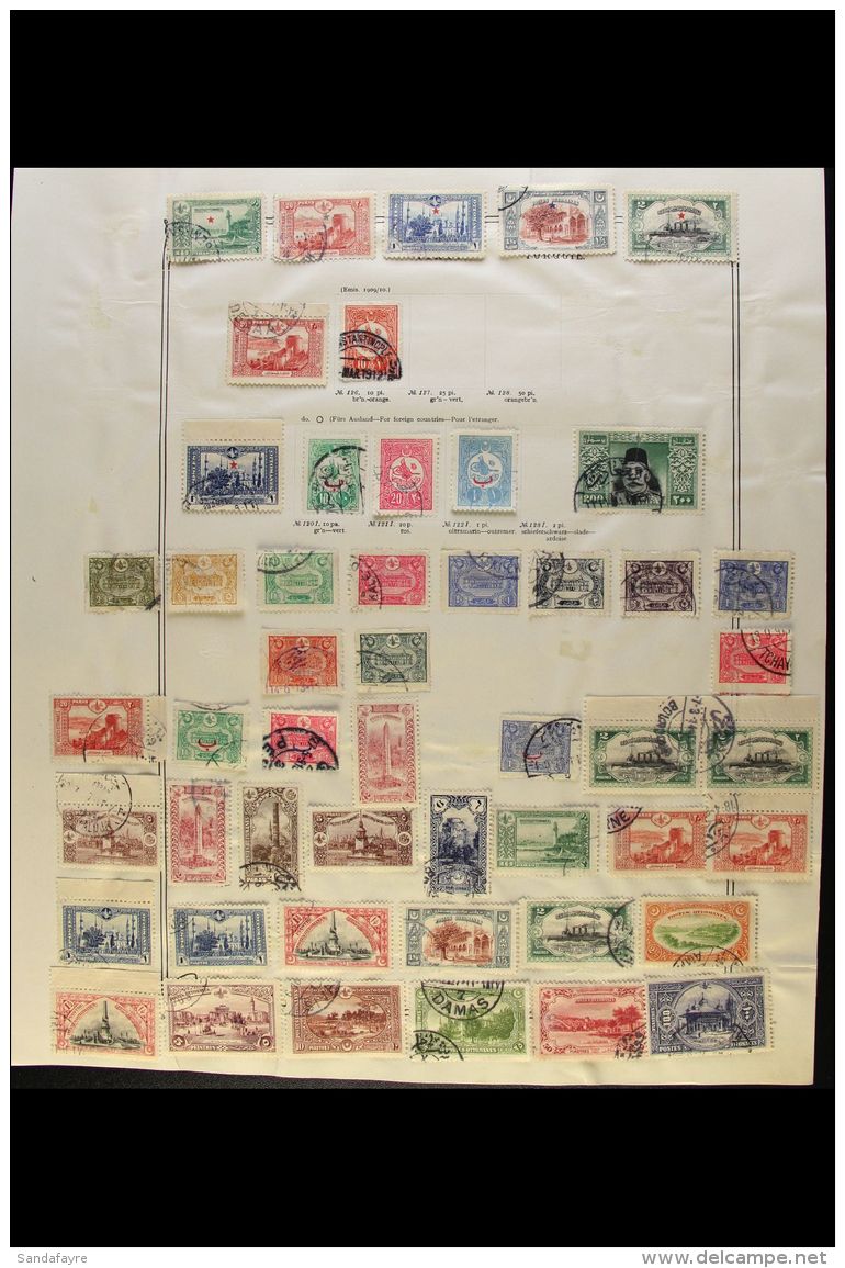 COLLECTION ON "SCHWANEBERGER" LEAVES 1865-1916 Mint And Used (mostly Used), A Few Faults Earlier But Mainly Fine... - Other & Unclassified