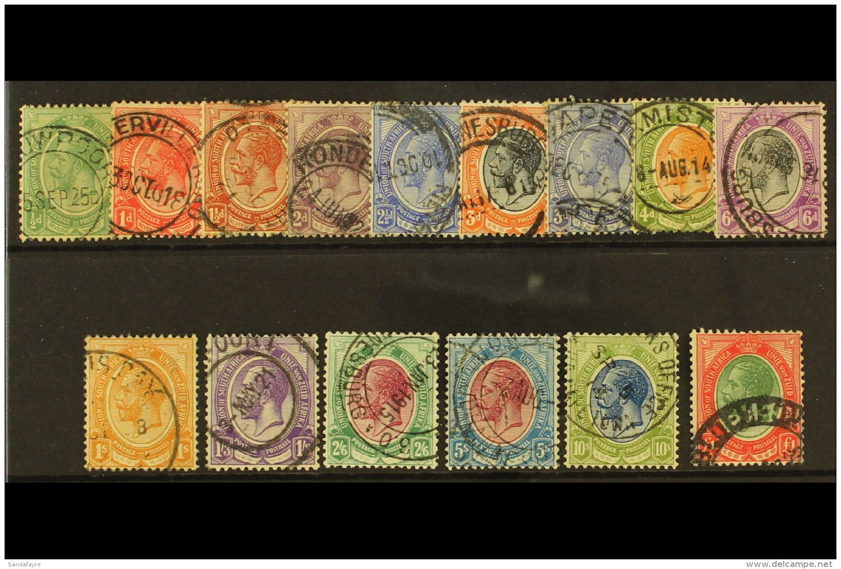 1913-24 King's Heads Complete Set, SG 3/17, Fine Used (15). For More Images, Please Visit... - Unclassified