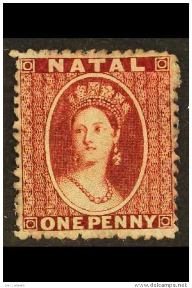 NATAL 1863 1d Lake On Thick Paper, No Watermark, Perf 13, SG 18, Mint. For More Images, Please Visit... - Unclassified