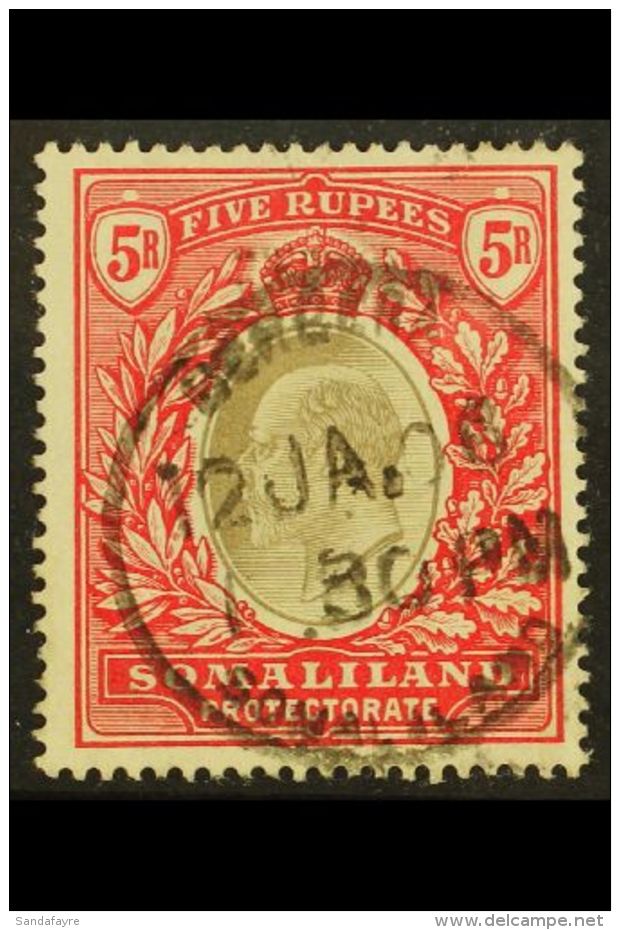 1904 KEVII 5R Grey-black And Red, SG 44, Very Fine Used. For More Images, Please Visit... - Somaliland (Protectorate ...-1959)