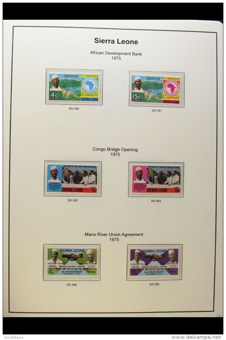 1967-1980 SUPERB NEVER HINGED MINT A Delightful COMPLETE BASIC RUN From 1967 (2nd Dec) Decimal Currency Set... - Sierra Leone (...-1960)