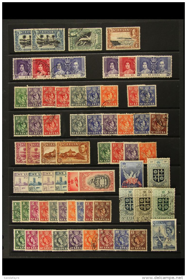 1883-1963 MINT &amp; USED COLLECTION, CAT &pound;290+ Chiefly Fresh Collection On Stock Pages, Includes 1883... - St.Lucia (...-1978)