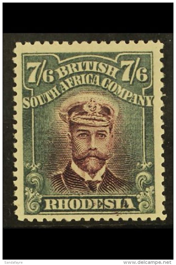 1913-19 7s 6d Blackish Purple And Slate Black (shade), Die II, Perf 15, SG 252, Superb Mint. For More Images,... - Other & Unclassified