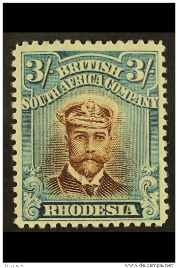 1913-19 3s Brown And Blue, Die II, Perf 14, SG 236b, Very Fine Mint. For More Images, Please Visit... - Other & Unclassified
