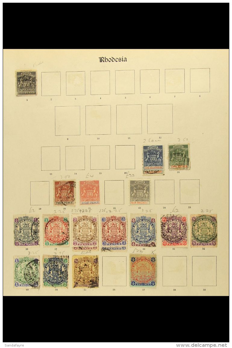 1892-1935 COLLECTION 1892-1935 On Pages, Mint Or Used Stamps, Inc 1892-94 To 4s Unused, 1896-97 To 2s6d Used,... - Other & Unclassified