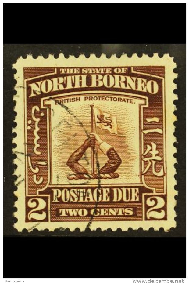 POSTAGE DUES 1939 2c Brown, Crest, SG D85, Very Fine Used. For More Images, Please Visit... - North Borneo (...-1963)