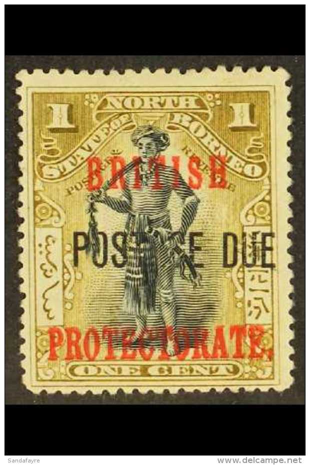 POSTAGE DUE 1902-12 1c Black And Bistre-brown (no Stop After "DUE"), SG D37a, Fine Unused (no Gum). For More... - North Borneo (...-1963)