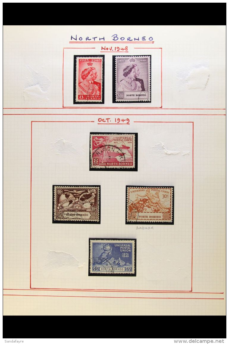 1948-1961 FINE USED COLLECTION In Hingeless Mounts On Leaves, All Different Almost COMPLETE (only Two Cheap Stamps... - North Borneo (...-1963)