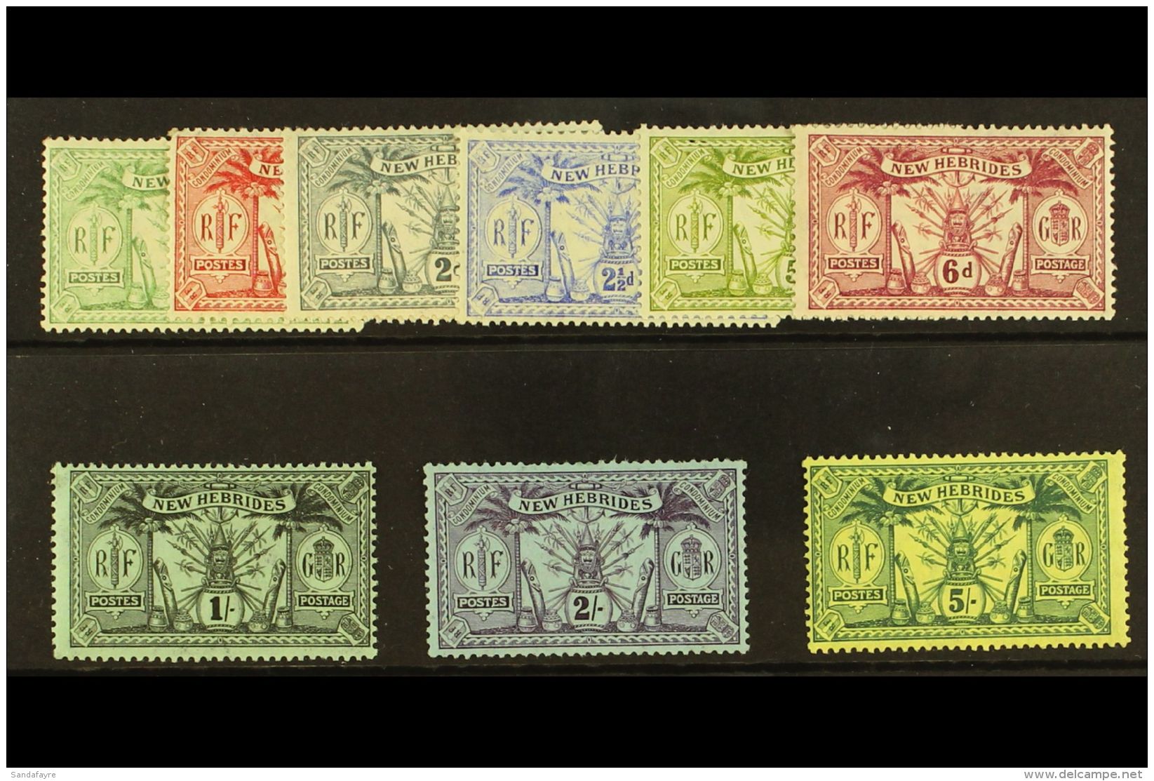 ENGLISH 1911 Complete Definitive Set, SG 18/28, Very Fine Mint. (9 Stamps) For More Images, Please Visit... - Autres & Non Classés