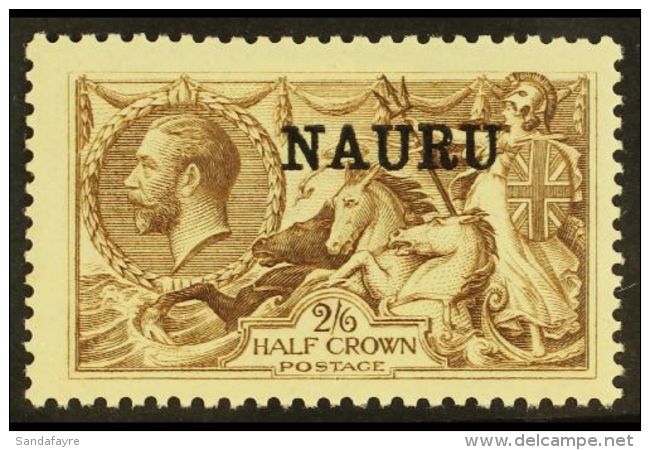 1916 - 22 2s 6d Chocolate Brown, SG 24, Fine And Fresh Mint. For More Images, Please Visit... - Nauru