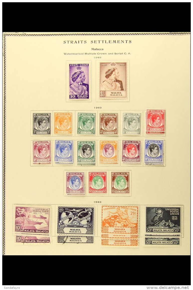 MALACCA 1948-62 FINE MINT COLLECTION Complete For Basic Issues From 1948 Royal Silver Wedding Set To 1960-2... - Other & Unclassified