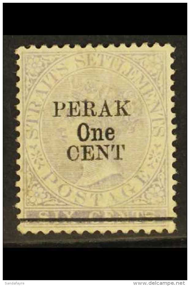 1891 1c On 6c Lilac, Ovptd Type 37, SG 45,  Fine Mint (light Toning) For More Images, Please Visit... - Other & Unclassified