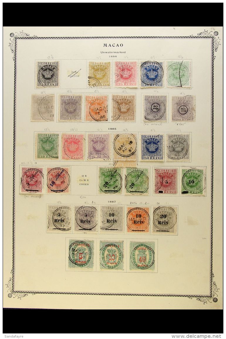 1884-1900 EXTENSIVE OLD TIME COLLECTION CAT &pound;3500+ A Valuable Used 19th Century Collection Presented On A... - Other & Unclassified