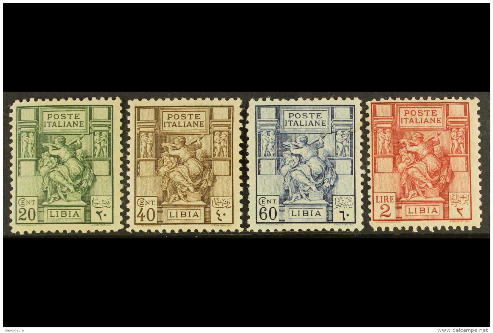 LIBYA 1926-29 "Libyan Sibyl", Perf 11, Complete Set, Sass S. 11, Very Fine Never Hinged Mint. Cat &euro;400... - Other & Unclassified