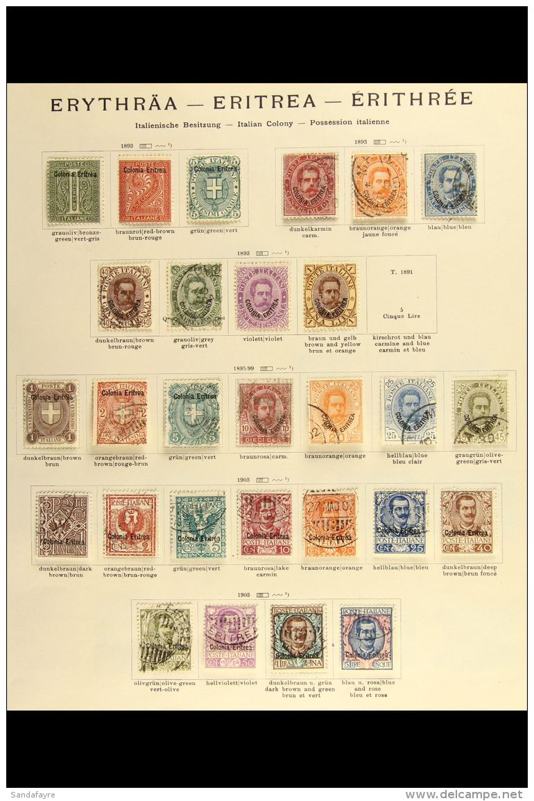 ERITREA 1893 - 1934 Fresh And Attractive Mint And Used Collection With Many Complete Sets And Better Values... - Autres & Non Classés