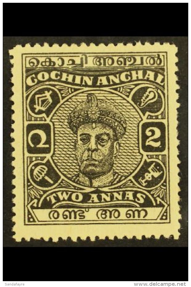 COCHIN 1946 2a Black, Ravi Varma, SG 107, Very Fine And Fresh Mint. For More Images, Please Visit... - Other & Unclassified
