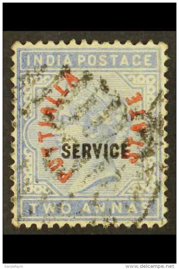 PATIALA 1884 Service Ovpt On 2a Dull Blue, SG O3, Very Fine Used. For More Images, Please Visit... - Other & Unclassified