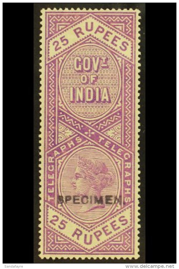 TELEGRAPH 1890 Whole 25r Bright Lilac, "SPECIMEN" Opt'd, SG T50s, Mint For More Images, Please Visit... - Other & Unclassified