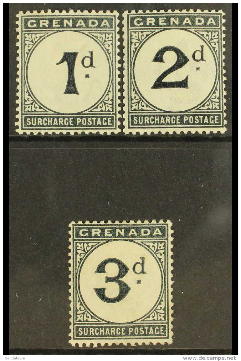 POSTAGE DUE 1892 1d, 2d, And 3d Complete Set, SG D1/D3, Fresh Mint, A Scarce Set. (3 Stamps) For More Images,... - Grenada (...-1974)