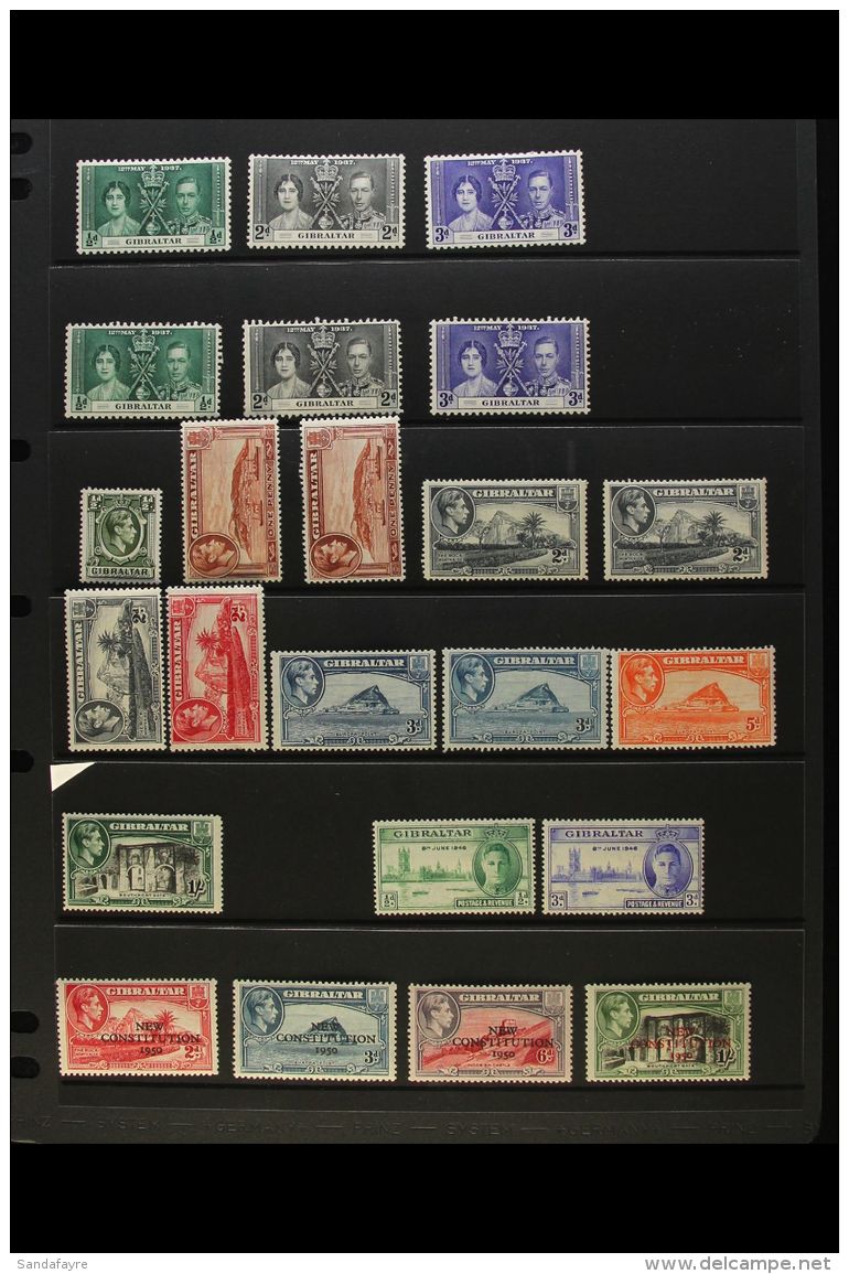 1937-71 MINT &amp; NEVER HINGED MINT COLLECTION A Delightful Collection Presented In Mounts On Album Pages &amp;... - Gibilterra