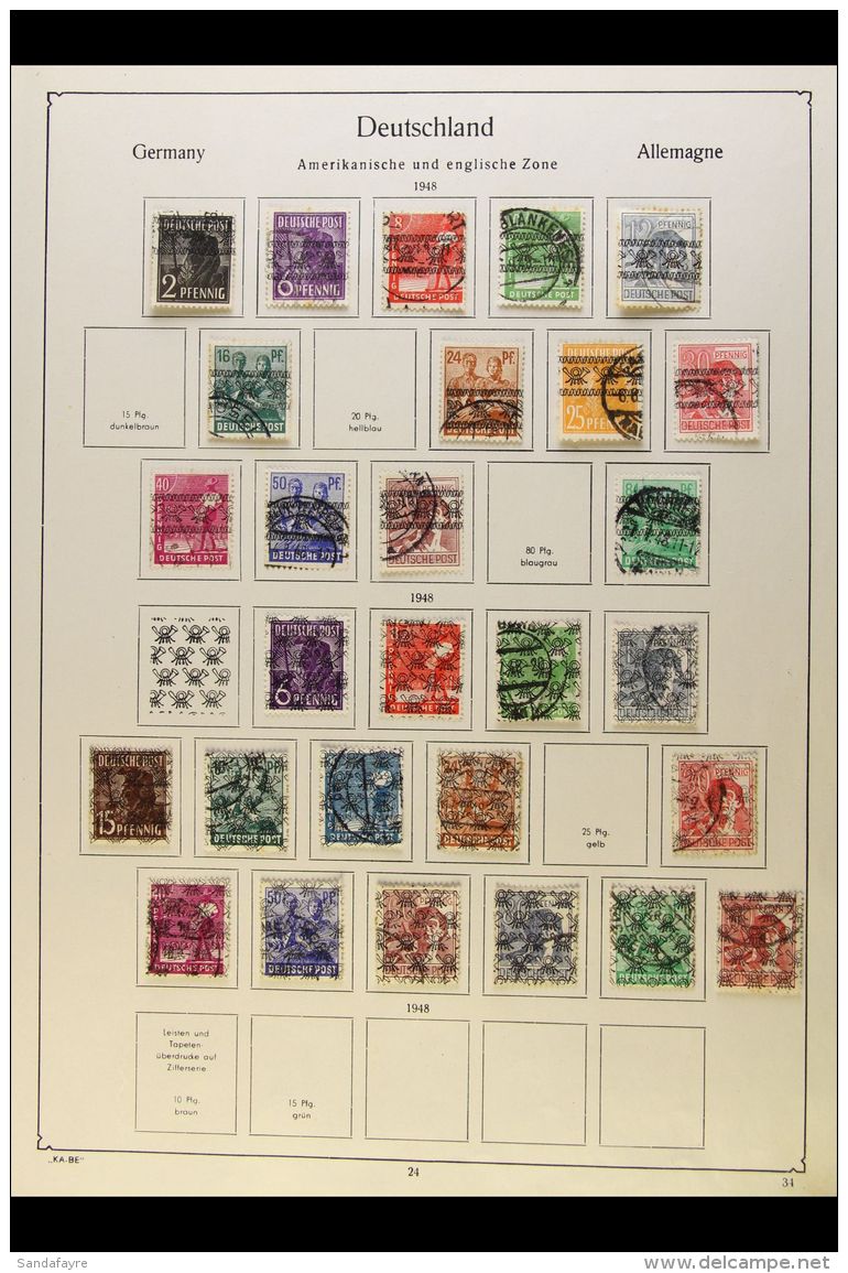 1945-1949 ATTRACTIVE COLLECTION On Pages, Mint (chiefly NHM) Or Used Stamps, Inc General Issues, Russian Zone Inc... - Other & Unclassified
