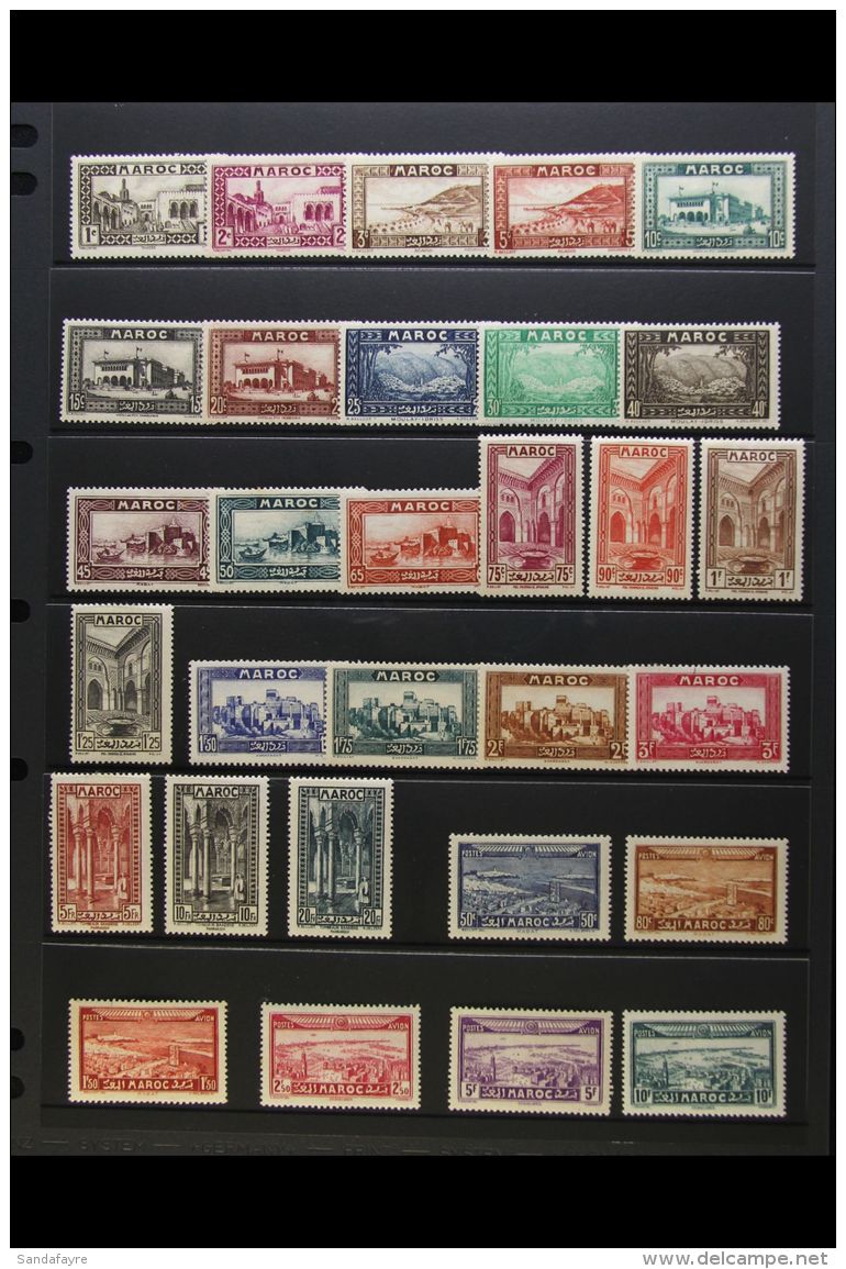 FRENCH MOROCCO 1933 MINT COLLECTION. Inc Postal Set, Yv 128/49 &amp; Air Set, Yv 34/39. (30 Stamps) For More... - Other & Unclassified