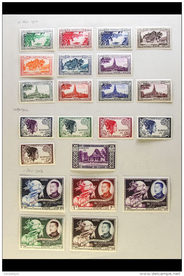 FRENCH ASIA 1888-1954 MINT COLLECTION On Leaves, A Few Used Stamps Also Seen, Mostly All Different, Inc (all Mint)... - Other & Unclassified