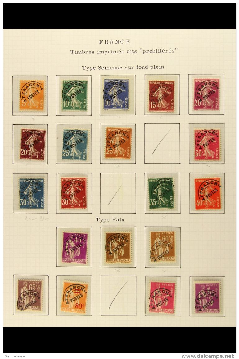 PRECANCELS (PREOBLITERES) 1922-81 ATTRACTIVE MINT COLLECTION In Mounts On Album Pages. A Chiefly Never Hinged Mint... - Other & Unclassified