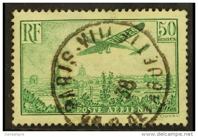 1936 50f Green Air Post, Yv 14, SG 540, Good Used With Central Cds. For More Images, Please Visit... - Other & Unclassified