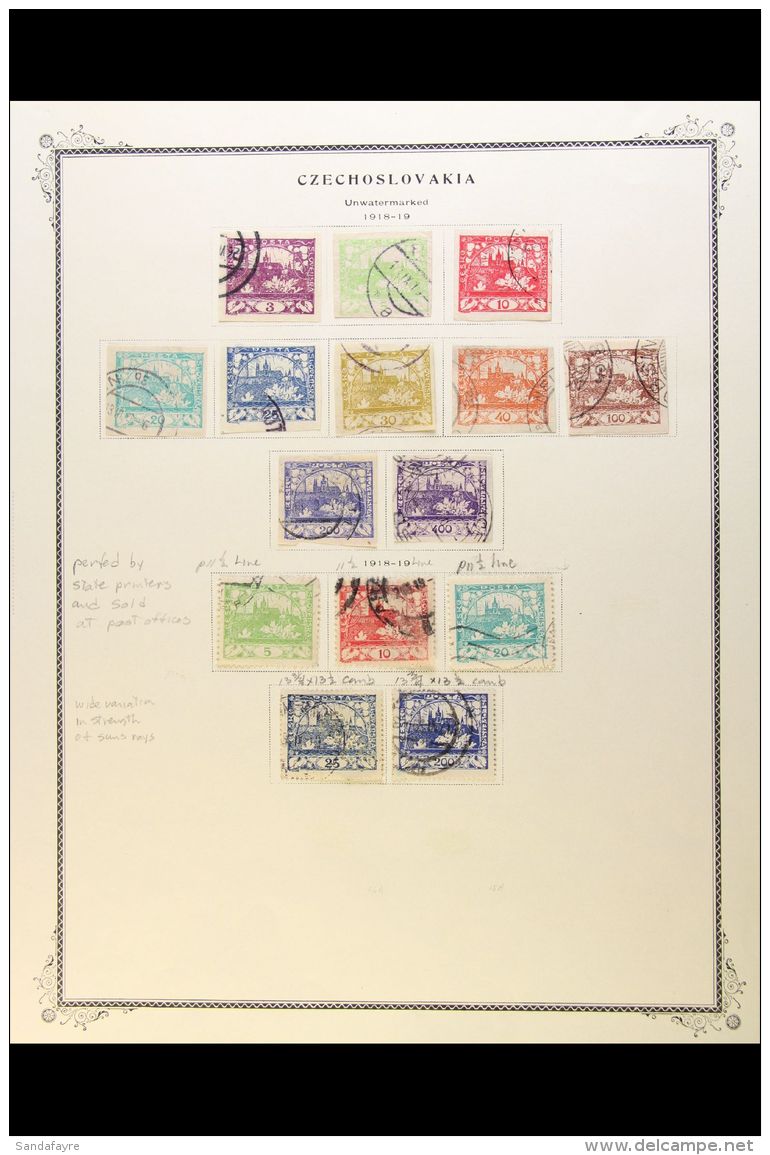 1918-1938 MOSTLY USED COLLECTION On Leaves, Inc 1920 Air Surchs Perf &amp; Imperf Sets Used, Plus 28k On 1000h... - Altri & Non Classificati