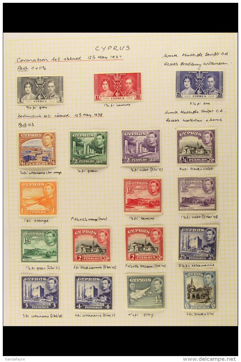 1937-51 EXTENSIVE KGVI MINT COLLECTION On Pages, Highly Complete Inc Pictorial Additional Perf Variants, Silver... - Other & Unclassified