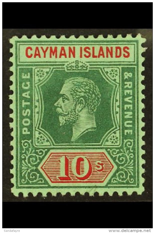 1912-20 KGV 10s Deep Green And Red/green, SG 52, Very Fine Mint. For More Images, Please Visit... - Cayman Islands