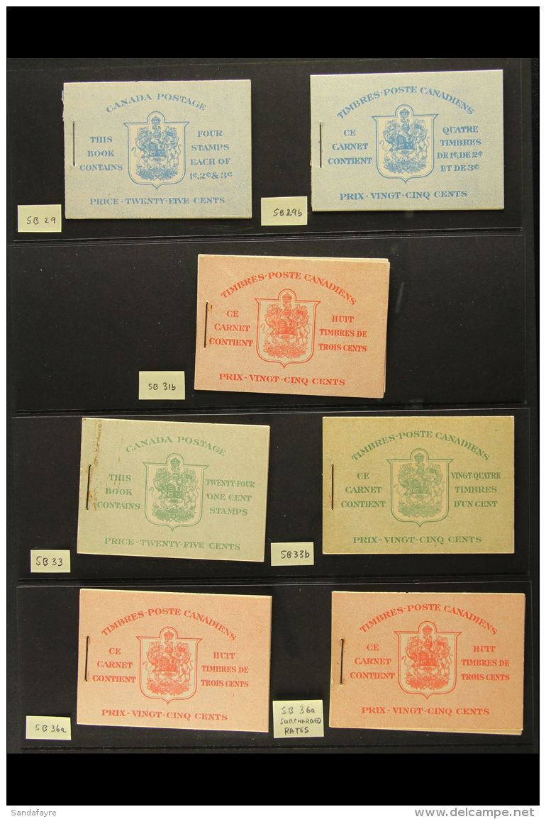 BOOKLETS COLLECTION 1937-50 All Different Collection Of Complete King George VI Booklets, Includes 1937-38 (blue... - Other & Unclassified