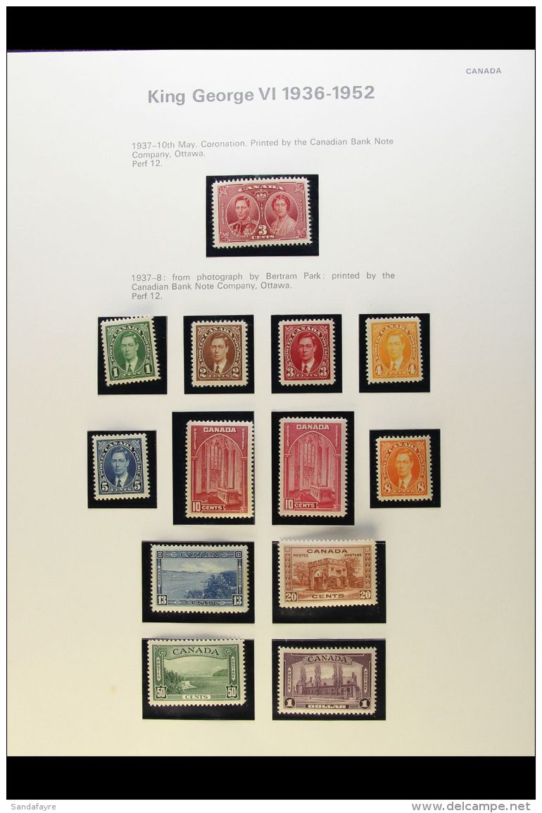 1937-51 COMPLETE KGVI MINT COLLECTION Presented In Mounts On Album Pages. A Complete Collection Of Definitive... - Other & Unclassified