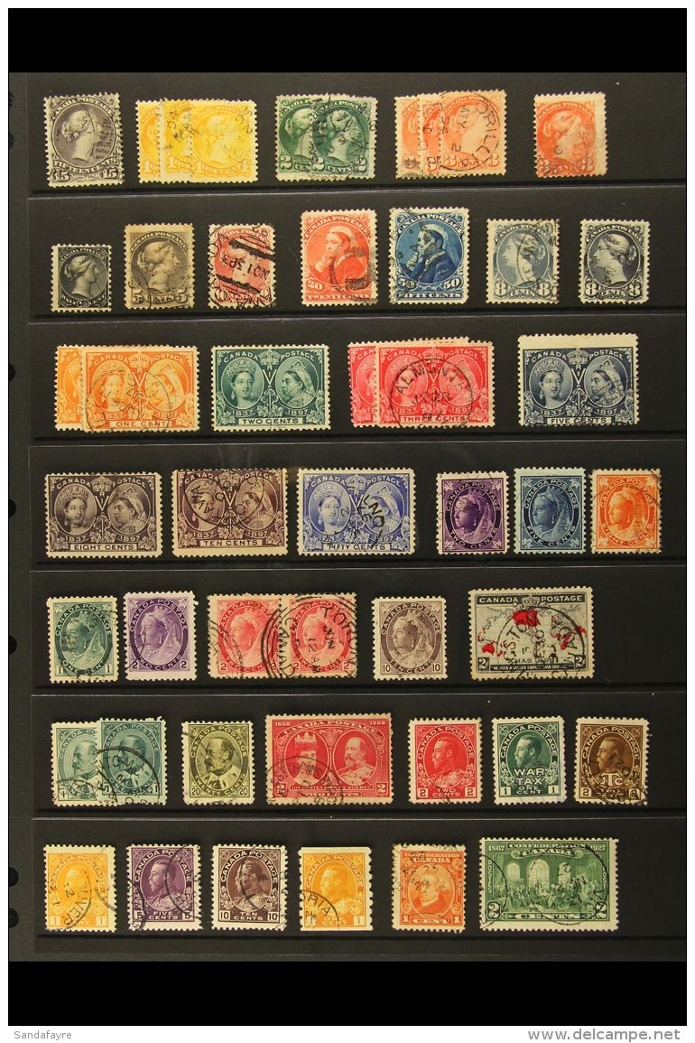 1868-1951 USED COLLECTION A Useful Group With Many That Are Fine Used, And Which Includes 1868-90 15c Dull... - Other & Unclassified