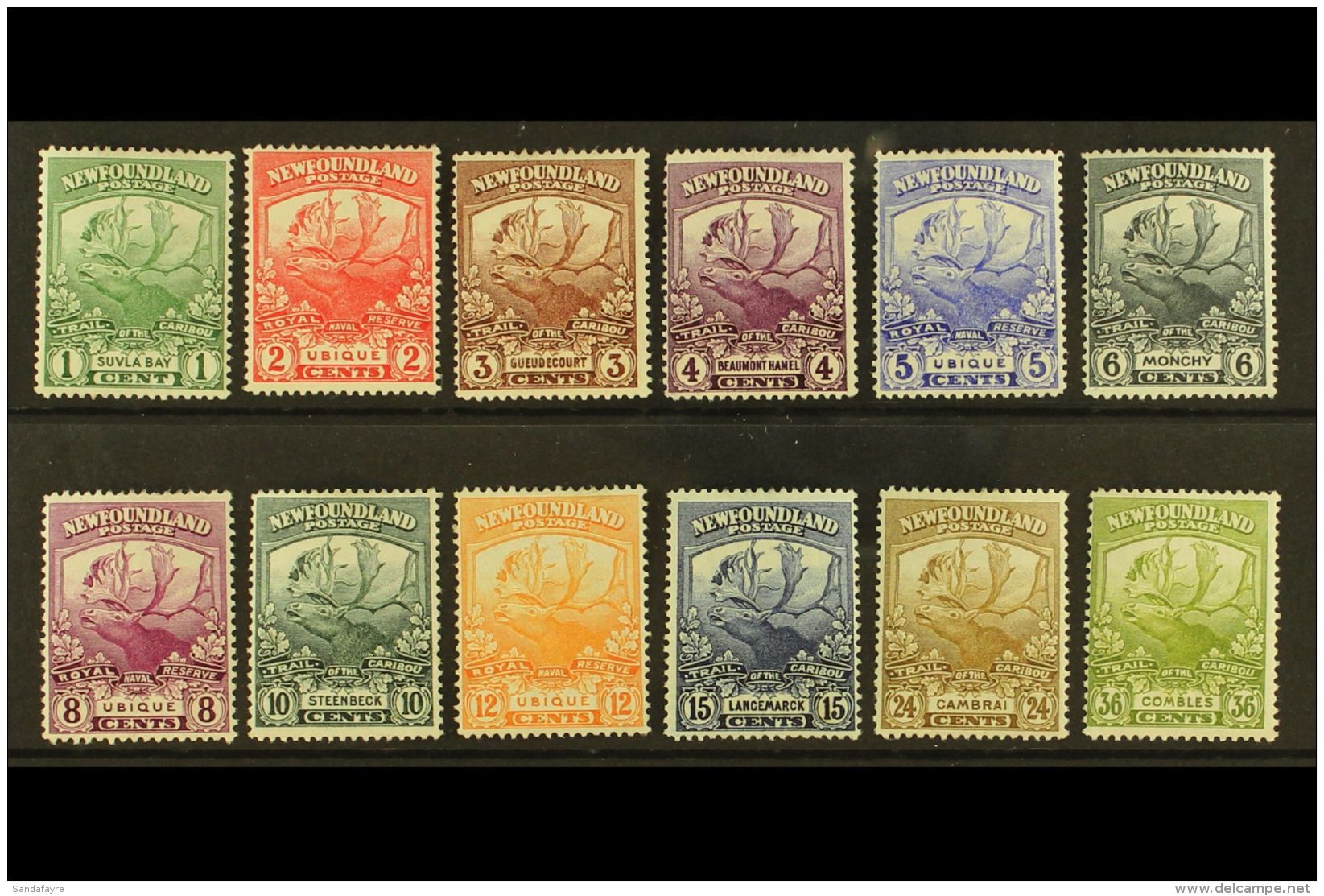 1919 Caribou Complete Set, SG 130/41, Very Fine Mint, Fresh. (12 Stamps) For More Images, Please Visit... - Other & Unclassified
