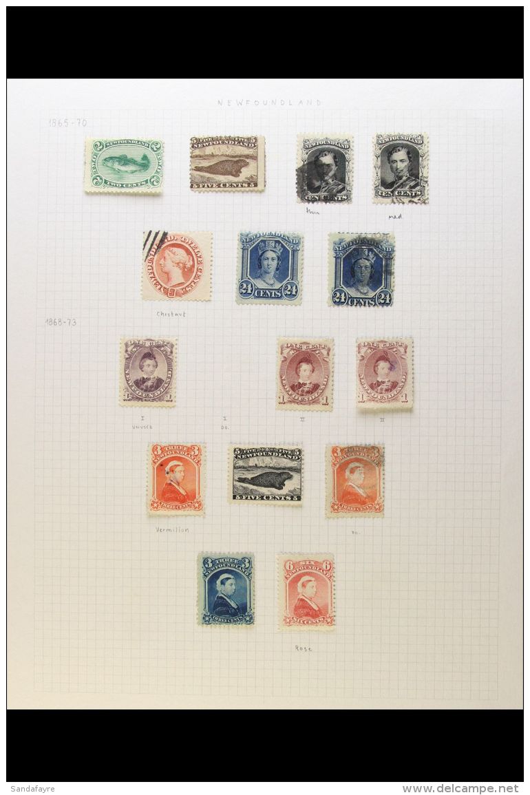 1865-1947 MINT &amp; USED COLLECTION Neatly Arranged On Album Pages, We Note 1865-71 (thin Paper) 2c, 5c &amp; 24c... - Other & Unclassified