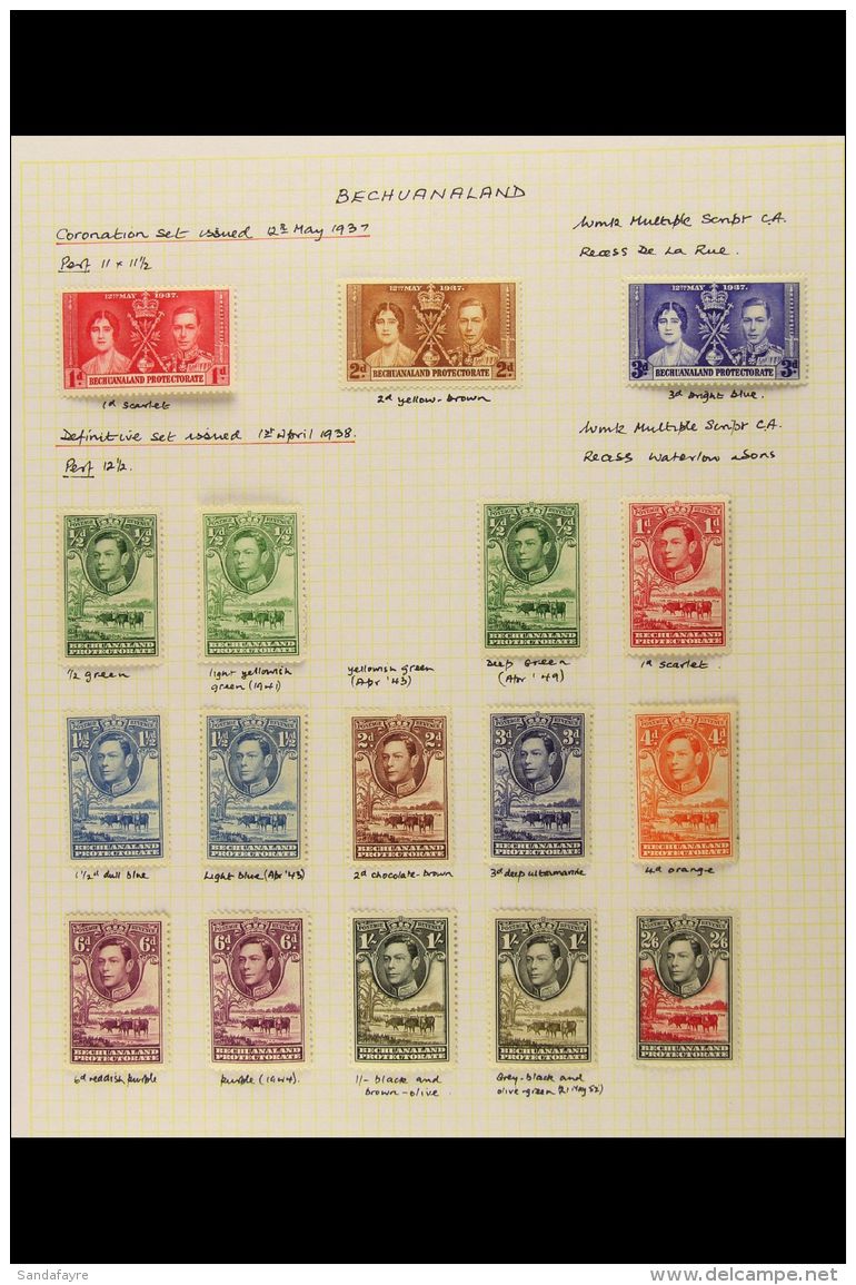 1937-52 COMPLETE FINE MINT KGVI COLLECTION On Album Pages. A Complete Basic Collection, SG 115/41, Plus Some... - Other & Unclassified