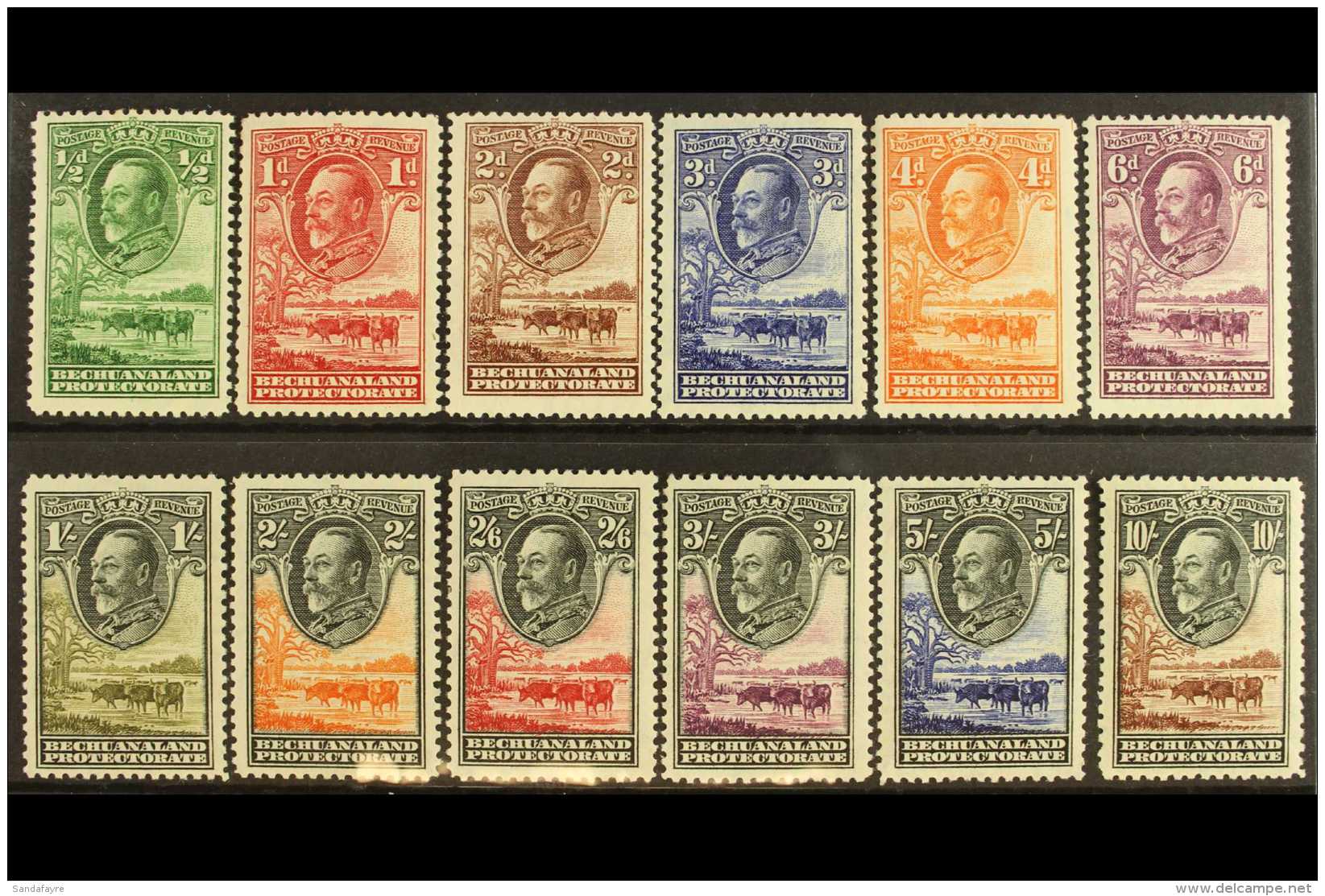 1932 KGV Definitives Complete Set, SG 99/110, Fine Mint (12). For More Images, Please Visit... - Other & Unclassified