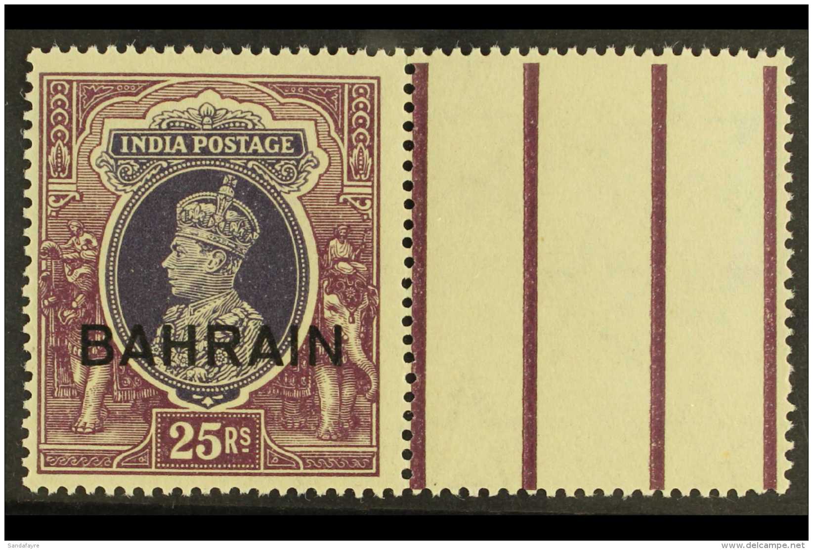 1938-41 25r Slate-violet &amp; Purple Top Value, SG 37, Never Hinged Mint. For More Images, Please Visit... - Bahrain (...-1965)