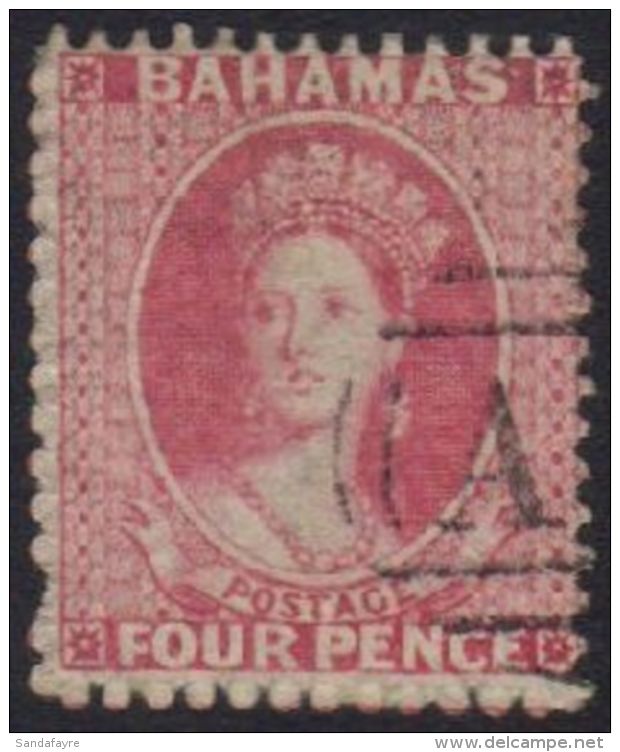 1862 4d Dull Rose Chalon, No Watermark Perf 13 SG 18, Good Colour And Neat "AO5" Cancel. One Short Perf At Left.... - Other & Unclassified